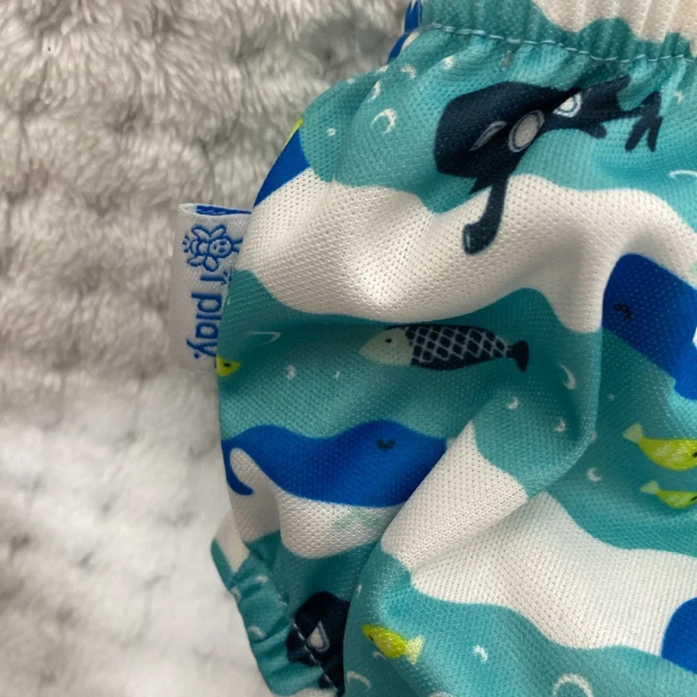 I play Whale Print Reusable Swim Diaper